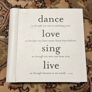 New- Address book - inspiring quotes and measures at 7.5x7.5 inch